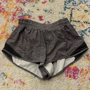 lululemon athletica 2.5 inch Grey and Black Athletic Shorts